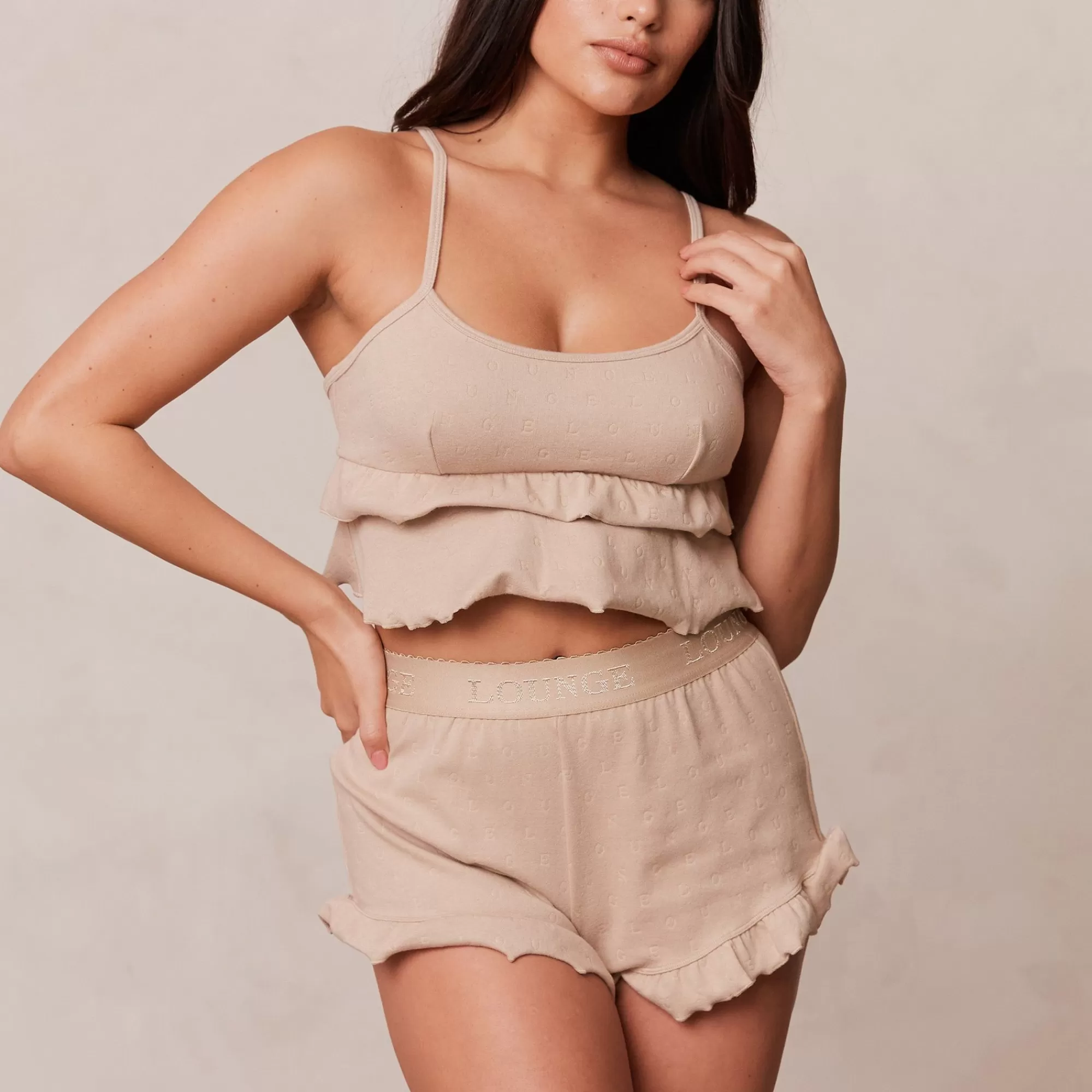 Frill Schlafanzug Oberteil | Lounge Underwear Outlet